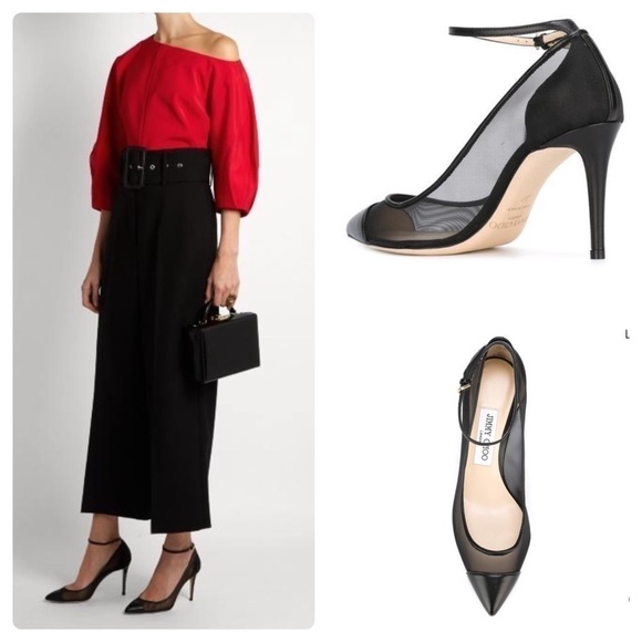 Jimmy Choo Tower Mesh Heel Pump - Picture 1 of 10